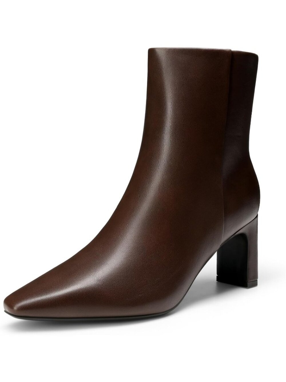Dream Pairs Women's Chocolate Square Toe Block Heel Ankle Chunky Dress Booties